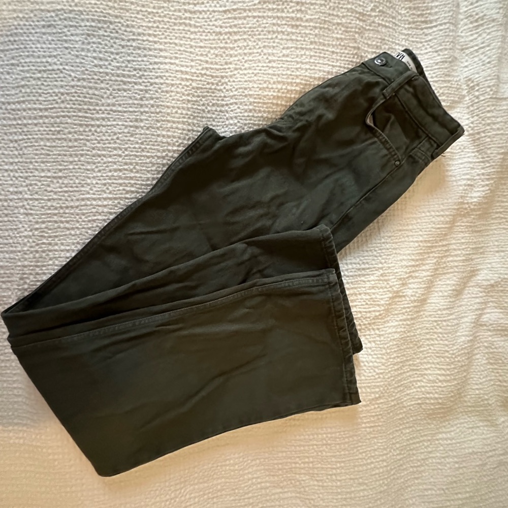 Olive green Zara Pants